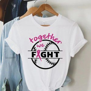 Baseball Breast Cancer SVG Toether Tshirt